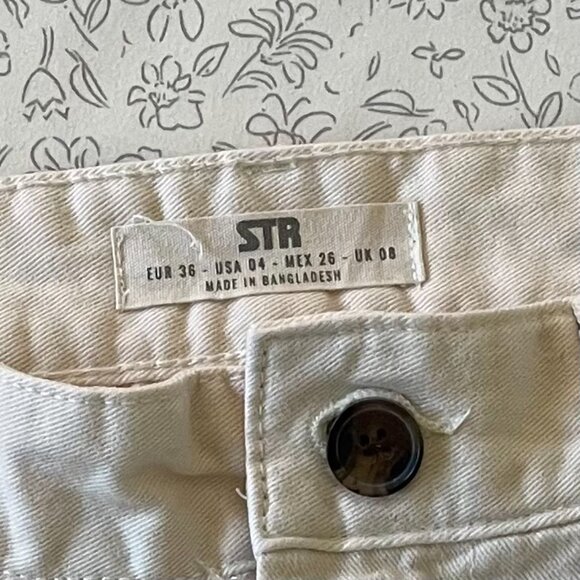 Stradivarius STR Straight Leg Cargo Pants Size 4 - Picture 5 of 7